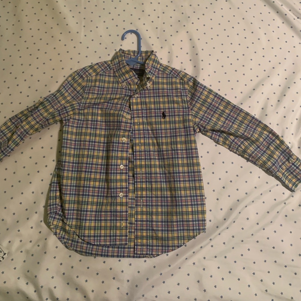 Boys 4 button down shirt